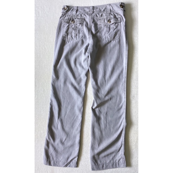 Sundance Alberta Pants Woman’s Size 6 Soft Grey 100% Tencel Button Pockets - Picture 2 of 10